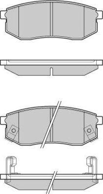 E.T.F. 12-1029 - Гальмівні колодки, дискові гальма autozip.com.ua