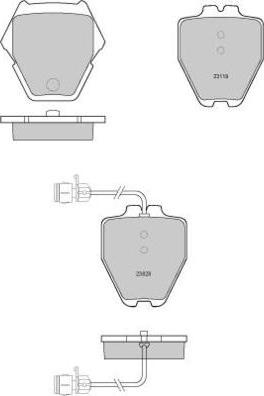 E.T.F. 12-1149 - Гальмівні колодки, дискові гальма autozip.com.ua