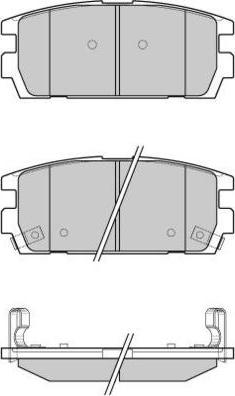 E.T.F. 12-1143 - Гальмівні колодки, дискові гальма autozip.com.ua