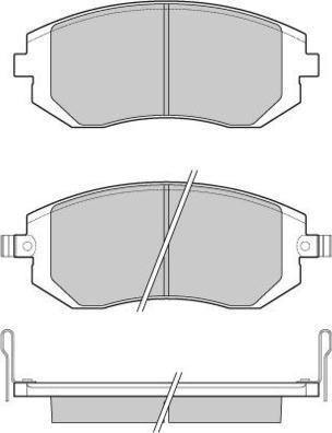E.T.F. 12-1158 - Гальмівні колодки, дискові гальма autozip.com.ua