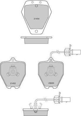 E.T.F. 12-1119 - Гальмівні колодки, дискові гальма autozip.com.ua