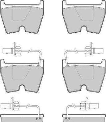 E.T.F. 12-1114 - Гальмівні колодки, дискові гальма autozip.com.ua