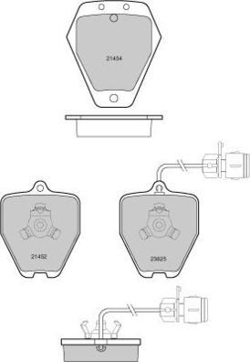 E.T.F. 12-1118 - Гальмівні колодки, дискові гальма autozip.com.ua