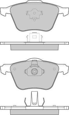 E.T.F. 12-1187 - Гальмівні колодки, дискові гальма autozip.com.ua