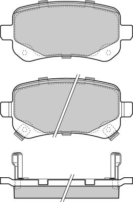 E.T.F. 12-1397 - Гальмівні колодки, дискові гальма autozip.com.ua