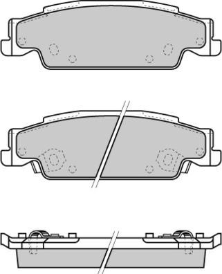 E.T.F. 12-1345 - Гальмівні колодки, дискові гальма autozip.com.ua