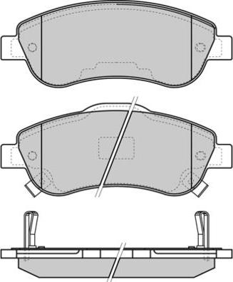 E.T.F. 12-1352 - Гальмівні колодки, дискові гальма autozip.com.ua