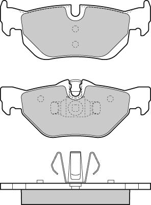 E.T.F. 12-1363 - Гальмівні колодки, дискові гальма autozip.com.ua