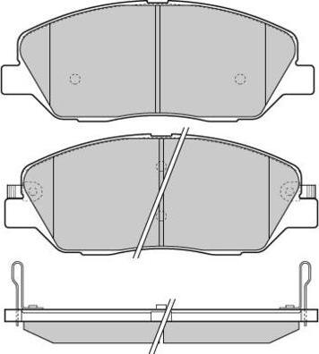 E.T.F. 12-1313 - Гальмівні колодки, дискові гальма autozip.com.ua