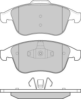 E.T.F. 12-1383 - Гальмівні колодки, дискові гальма autozip.com.ua