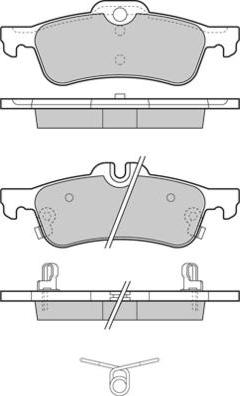 E.T.F. 12-1320 - Гальмівні колодки, дискові гальма autozip.com.ua