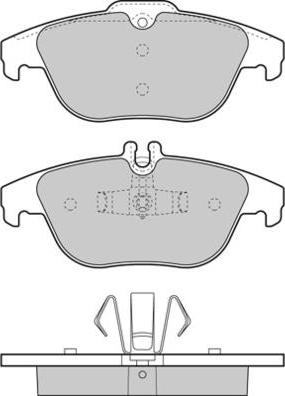 E.T.F. 12-1328 - Гальмівні колодки, дискові гальма autozip.com.ua