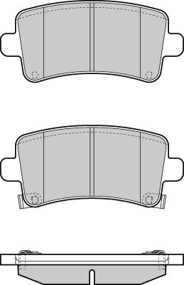 E.T.F. 12-1379 - Гальмівні колодки, дискові гальма autozip.com.ua