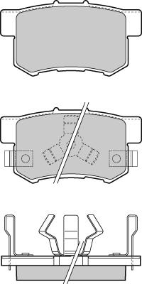 E.T.F. 12-1374 - Гальмівні колодки, дискові гальма autozip.com.ua