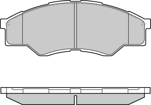 E.T.F. 12-1375 - Гальмівні колодки, дискові гальма autozip.com.ua