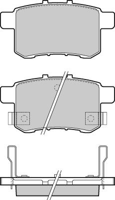 E.T.F. 12-1370 - Гальмівні колодки, дискові гальма autozip.com.ua