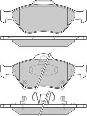 E.T.F. 12-1255 - Гальмівні колодки, дискові гальма autozip.com.ua