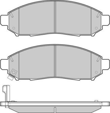 E.T.F. 12-1256 - Гальмівні колодки, дискові гальма autozip.com.ua