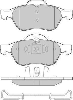 E.T.F. 12-1264 - Гальмівні колодки, дискові гальма autozip.com.ua