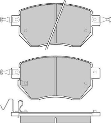 E.T.F. 12-1210 - Гальмівні колодки, дискові гальма autozip.com.ua