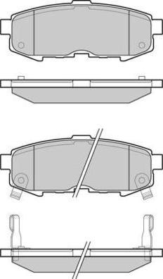 E.T.F. 12-1233 - Гальмівні колодки, дискові гальма autozip.com.ua