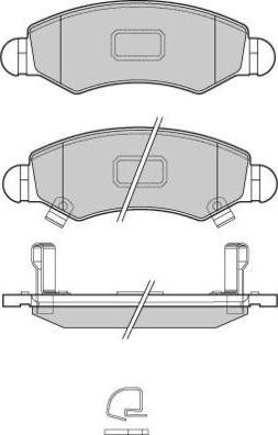 E.T.F. 12-1229 - Гальмівні колодки, дискові гальма autozip.com.ua