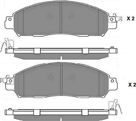 E.T.F. 12-1797 - Гальмівні колодки, дискові гальма autozip.com.ua