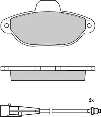 ACDelco AC0581262D - Гальмівні колодки, дискові гальма autozip.com.ua