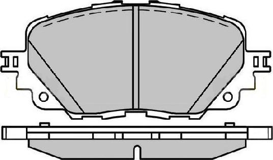 Allied Nippon ADB32447 - Гальмівні колодки, дискові гальма autozip.com.ua