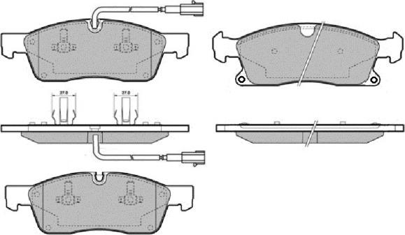 E.T.F. 12-1714 - Гальмівні колодки, дискові гальма autozip.com.ua