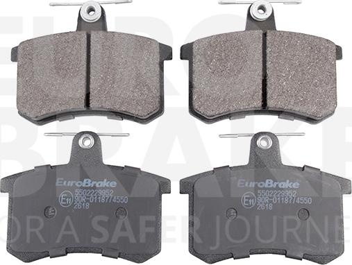 Eurobrake 5502229952 - Гальмівні колодки, дискові гальма autozip.com.ua