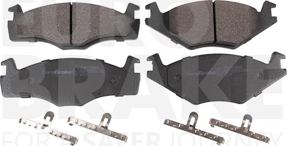 Eurobrake 5502229969 - Гальмівні колодки, дискові гальма autozip.com.ua