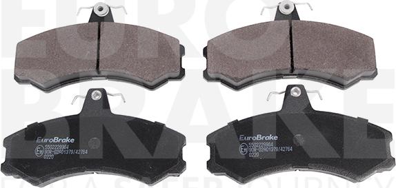 Eurobrake 5502229964 - Гальмівні колодки, дискові гальма autozip.com.ua