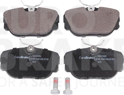 Eurobrake 5502229960 - Гальмівні колодки, дискові гальма autozip.com.ua