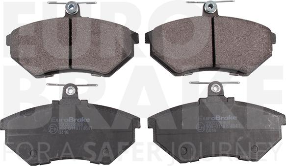 Eurobrake 5502229968 - Гальмівні колодки, дискові гальма autozip.com.ua