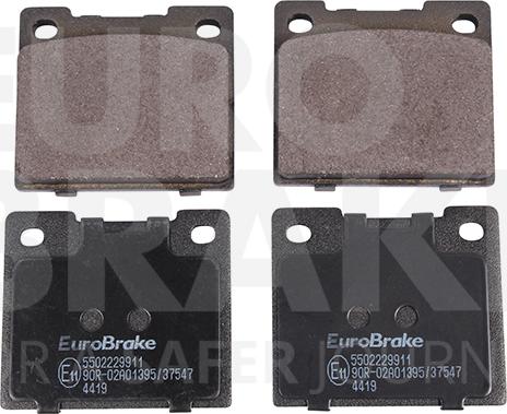 Eurobrake 5502229911 - Гальмівні колодки, дискові гальма autozip.com.ua