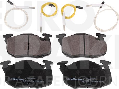 Eurobrake 5502229971 - Гальмівні колодки, дискові гальма autozip.com.ua