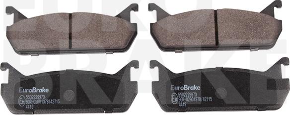 Eurobrake 5502229973 - Гальмівні колодки, дискові гальма autozip.com.ua