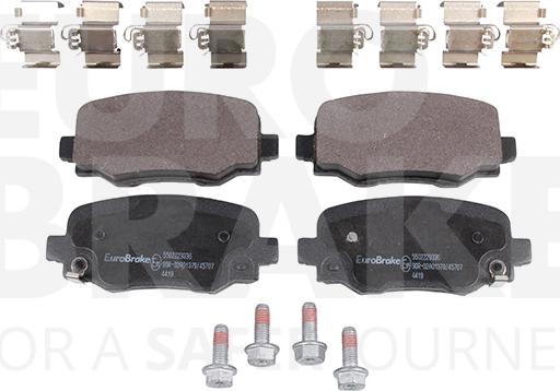 Eurobrake 5502229336 - Гальмівні колодки, дискові гальма autozip.com.ua