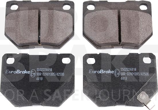 Eurobrake 5502224418 - Гальмівні колодки, дискові гальма autozip.com.ua