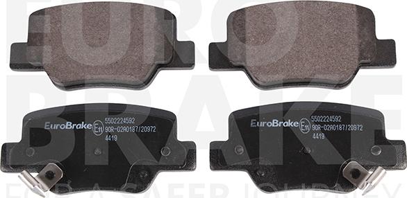 Eurobrake 5502224592 - Гальмівні колодки, дискові гальма autozip.com.ua