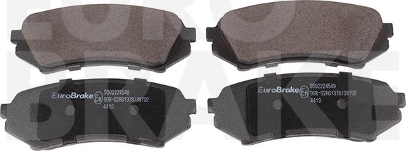 Eurobrake 5502224549 - Гальмівні колодки, дискові гальма autozip.com.ua