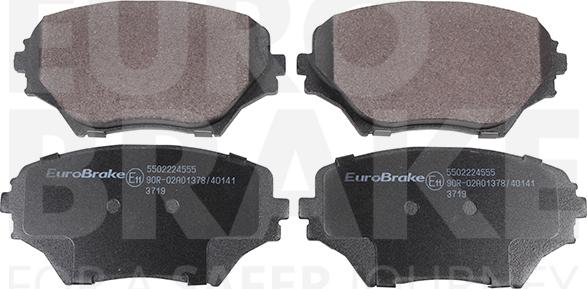 Eurobrake 5502224555 - Гальмівні колодки, дискові гальма autozip.com.ua