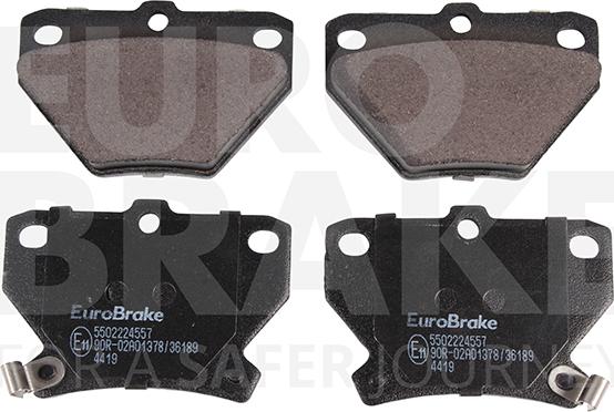 Eurobrake 5502224557 - Гальмівні колодки, дискові гальма autozip.com.ua