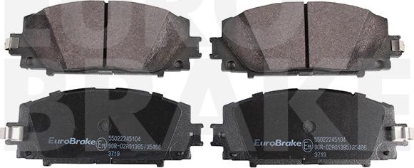 Eurobrake 55022245104 - Гальмівні колодки, дискові гальма autozip.com.ua