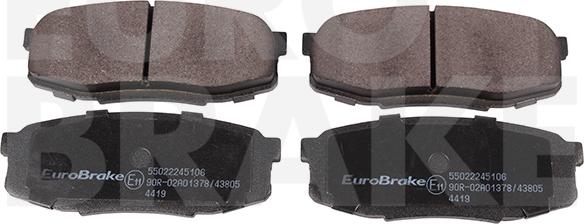 Eurobrake 55022245106 - Гальмівні колодки, дискові гальма autozip.com.ua