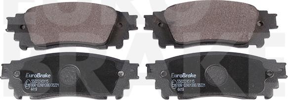 Eurobrake 55022245115 - Гальмівні колодки, дискові гальма autozip.com.ua