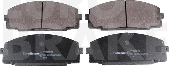 Eurobrake 5502224534 - Гальмівні колодки, дискові гальма autozip.com.ua