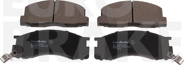 Eurobrake 5502224522 - Гальмівні колодки, дискові гальма autozip.com.ua