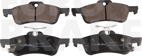 Eurobrake 5502224579 - Гальмівні колодки, дискові гальма autozip.com.ua